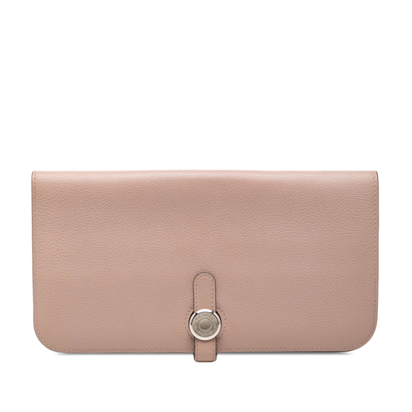 Hermes Handbags - Pre-Loved Hermes Clemence Dogon Long Wallet